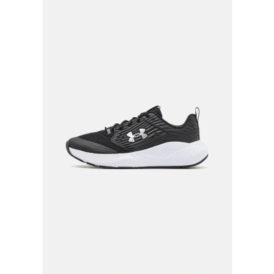 Image of Under Armour Charged Commit TR 4 Unisex Training shoe, Size: 6.5, Black Leather and textile
