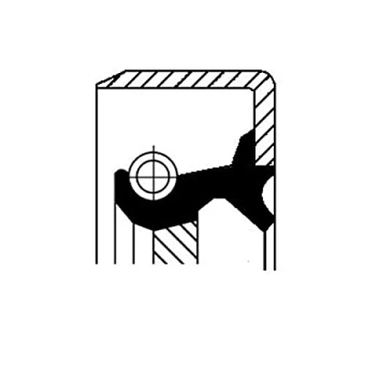 Image of Shaft Seal, manual transmission CORTECO 12011433B