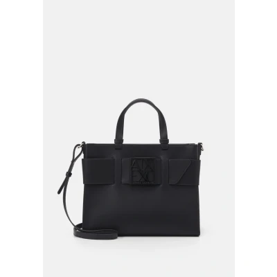 Image of Armani Exchange BIG TOTE Across body bag, Women&#039;s, Size: One Size, Nero