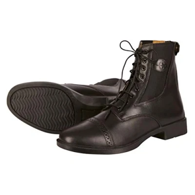 Image of Kerbl Monaco Lace Up Ankle Boots Smooth Leather Unisex Adult Riding Shoes