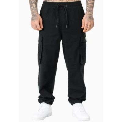 Image of Lonsdale Cargo trousers, Men&#039;s, Size: Small, Black grey