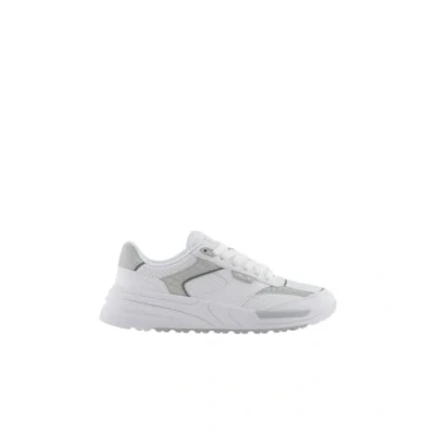 Image of EA7 Emporio Armani Carter Unisex Trainers, Size: 8, Optic white/grey violet High quality imitation leather