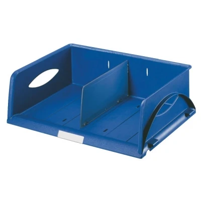 Image of Leitz Storage Basket Landscape Format A4 Maxi Pack of 4 Ideal Sorting and System for Post Rooms Copy Spaces, Blue, Sorty, 52300035