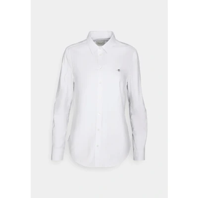 Image of GANT SLIM Stretch Oxford Shirt Buttondown blouse, Women&#039;s, Size: 8, White