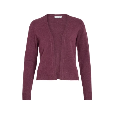 Image of Vila Women&#039;s Viril Short L/S Knit Cardigan Noos Cardigan, FIG, XS
