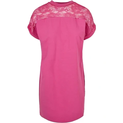 Image of Urban Classics Ladies LACE TEE Dress Day dress, Women&#039;s, Size: XS, Brightviolet
