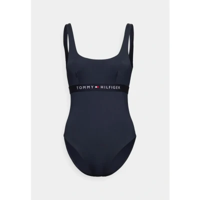 Image of Tommy Hilfiger ONE Piece Swimsuit, Women&#039;s, Size: Small, Desert sky