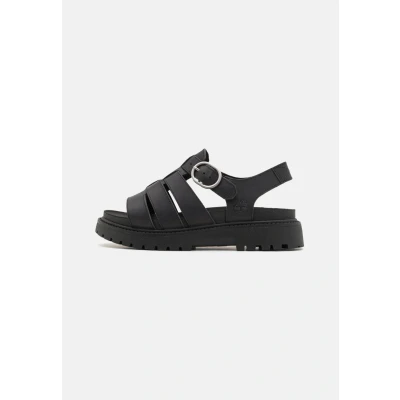 Image of Timberland Clairemont WAY Platform sandals, Women&#039;s, Size: 6, Black Leather