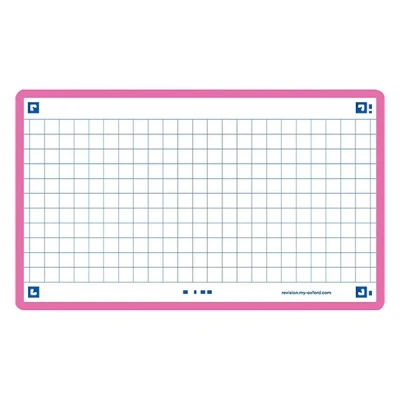 Image of Oxford Flash 2.0 80 Sheets of Bristol Cards 7.5 x 12.5 cm Small Squares with Fuchsia Frame