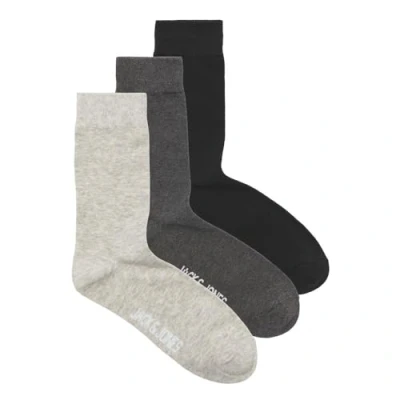 Image of Jack &amp; Jones 3 PACK Socks, Men&#039;s, Size: ONE, Black