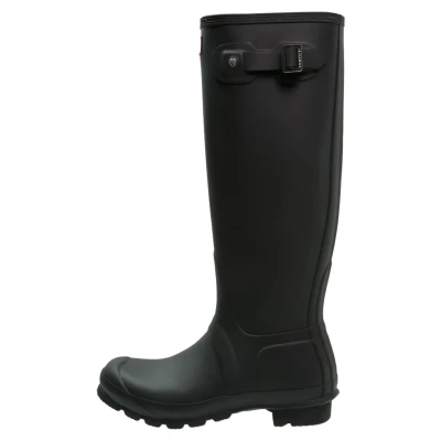 Image of Hunter Original Wellies, Women&#039;s, Size: 4, Black Natural rubber