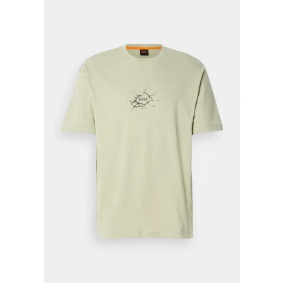 Image of BOSS Voyage Print Tshirt, Men&#039;s, Size: XXL, Open green