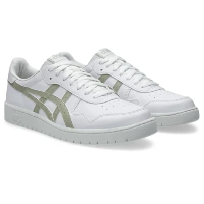 Image of Asics Sportstyle Japan S Trainers, Size: 8, White dried leaf green shoes