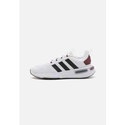 Image of adidas Sportswear Racer TR23 Trainers, Men&#039;s, Size: 6, Footwear white/core black/shadow red Textile/synthetics