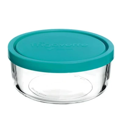 Image of Bormioli Food Storage Container Frigoverre Blue ø 18 cm / 1.59 liter