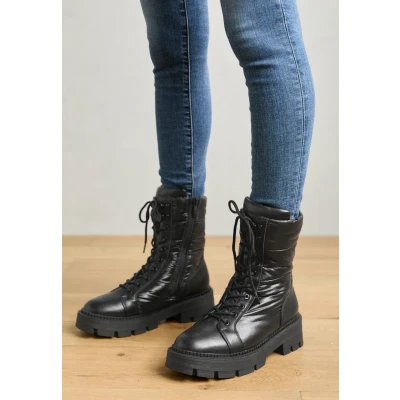 Image of Tamaris Women&#039;s 1 26232 41 Trainers Ankle Boot, Plain Black, 6.5 UK