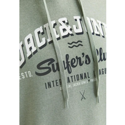 Image of Jack &amp; Jones LOGO Hoodie, Men&#039;s, Size: Large, Hellgrün