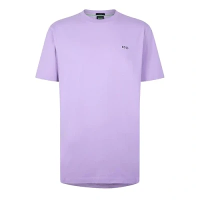 Image of BOSS TEE Basic Tshirt, Men&#039;s, Size: Small, Light pastel purple