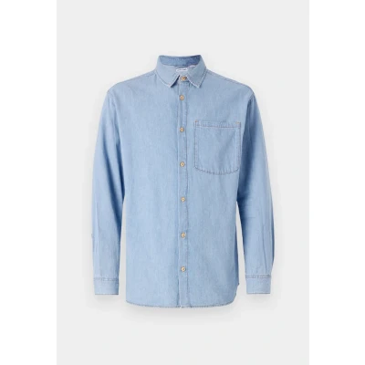 Image of Jack &amp; Jones Jjicreek Jjshirt Shirt, Men&#039;s, Size: Large, Blue denim