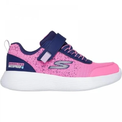Image of Skechers Performance GO RUN 400 V2 Trainers for kids, Size: 11.5K, Navy/hot pink Imitation leather/ textile