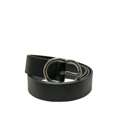 Image of Urban Classics Small RING Buckle Belt, Size: Small, Black silver