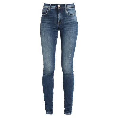 Image of ONLY Female Skinny Jeans ONLSHAPE Mid Waist Fit Jeans, Blue (Dark Denim), 26W / 30L