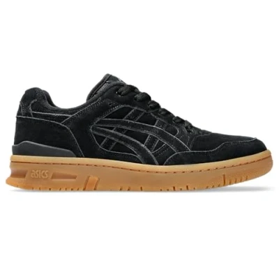 Image of Asics Sportstyle EX89 Unisex Trainers, Size: 4, Black Suede