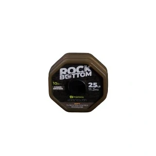Image of Ridgemonkey Connexion Rock Bottom Camo Brown Tungsten Soft Coated hooklink (25lb) Carp material