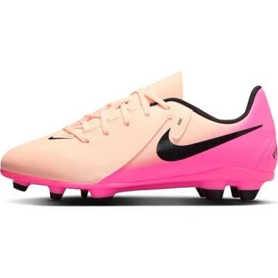 Image of Nike Performance JR Phantom GX II CLUB Unisex Moulded stud football boots, Size: 35.5, Crimson tint/black/pink blast shoes