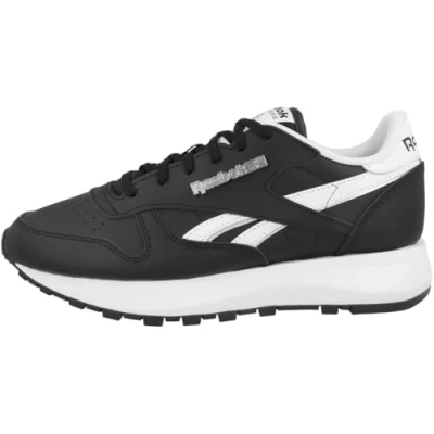 Image of Reebok Classic LOW NON Football SP Trainers, Women&#039;s, Size: 4, black silvmt High quality imitation leather