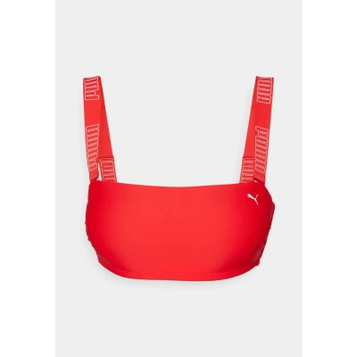 Image of Puma SWIM Women Bandeau TOP Bikini top, Women&#039;s, Size: Small, Red
