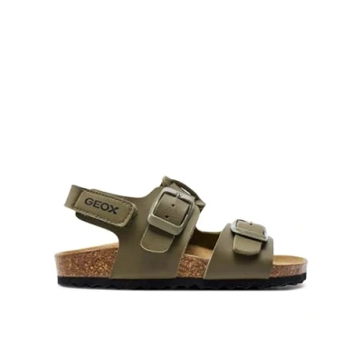 Image of Geox Ghita Unisex Sandals for kids, Size: 4, Military