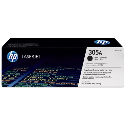 Image of HP CE410A 305A Original LaserJet Toner Cartridge, Black, Single Pack