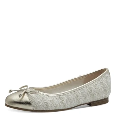 Image of Marco Tozzi Ballet pumps, Women&#039;s, Size: 7, Ivory Imitation leather/ textile