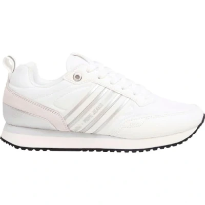 Image of Pepe Jeans Dublin HALF Trainers, Women&#039;s, Size: 5, White Leather/synthetics