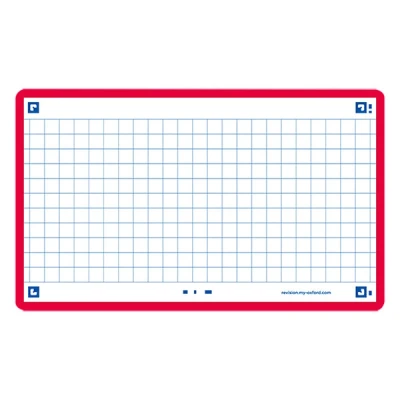 Image of Flash Cards by Oxford, Squared with Red Frame, Pack of 80 Cards, 7.5x12.5cm Size,400133858