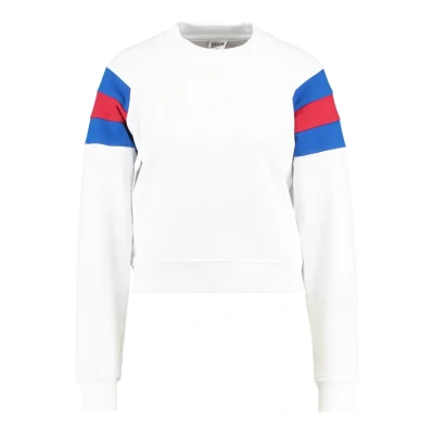 Image of Urban Classics Sweatshirt, Women&#039;s, Size: XXL, White/brightblue/firered
