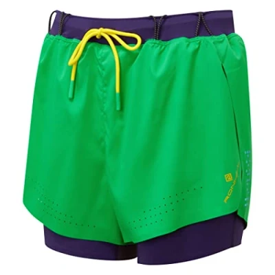 Image of Ronhill, Wmn&#039;s Tech Twin Short, Running, Imperial/Nightshade, 14