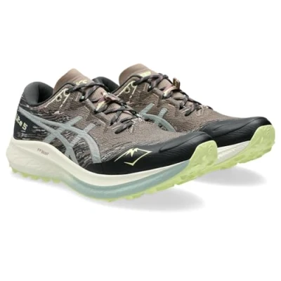 Image of Asics FUJI LITE 5 Trail running shoes, Men&#039;s, Size: 6, Saxon green/rainy lake Textile/synthetics