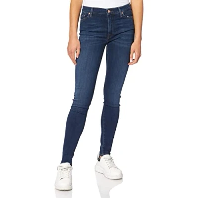 Image of 7 for all mankind Illusion LUXE Starlight Jeans Skinny Fit, Women&#039;s, Size: 26, Dark blue