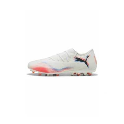 Image of Puma Future 8 Match LOW MG Football boots firm ground white blackglowing red, Size: 11, White/ black/glowing red shoes