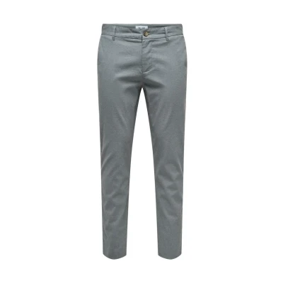 Image of Only &amp; Sons Trousers, Men&#039;s, Size: 32x32, Grey pinstripe