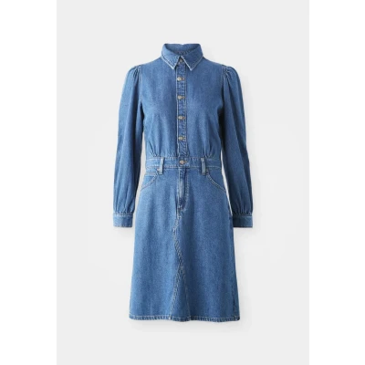 Image of Lee LONG Sleeve Dress Denim dress, Women&#039;s, Size: 20/22, Fine blue