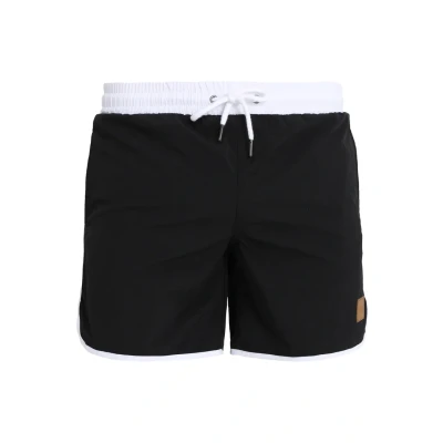 Image of Urban Classics Retro Swimming shorts, Men&#039;s, Size: Small, Black/white