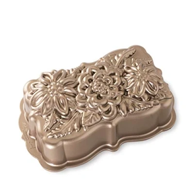 Image of Nordic Ware Cake form / Bread baking moldWildflower Loaf Pan Copper 24 x 15 cm 1.4 liter PFOA vrij