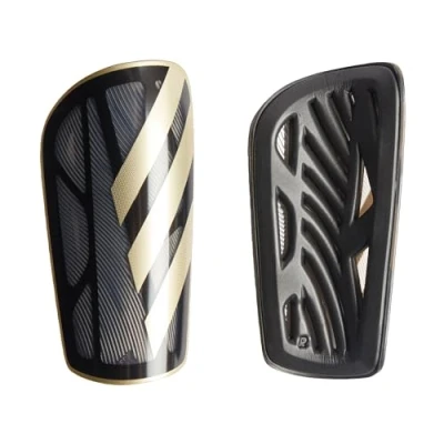 Image of adidas Performance Shin pads Black gold metallic white, Size: 5`10 6`1, white