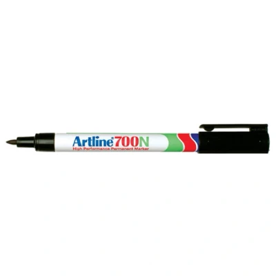 Image of artline Permanent Marker Pens 70 Inches Aluminium Barrel Conical Tip 1.5 mm Pack of 5 Black