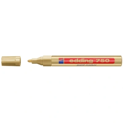 Image of Edding 750 PAINT MARKER PEN GOLD BULLET TIP LOW ODOUR 2 4mm Line