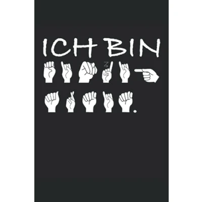 Image of Gebärdensprache Notizbuch: Notizbuch Geschenkidee Notizheft punktiert 120 Seiten 6x9 Zoll