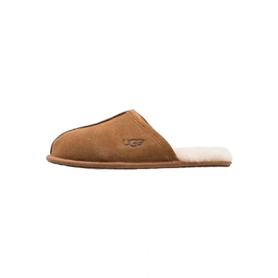 Image of UGG Scuff Slippers, Men&#039;s, Size: 7, Cognac Suede